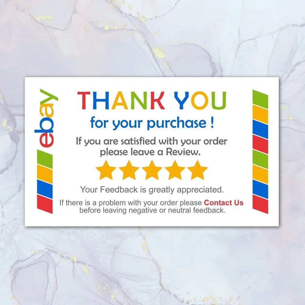 ♥️ 5x25 / 50 Thank You Cards